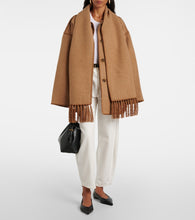 Toteme Embroidered wool-blend scarf jacket