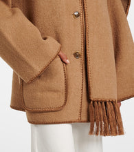 Toteme Embroidered wool-blend scarf jacket
