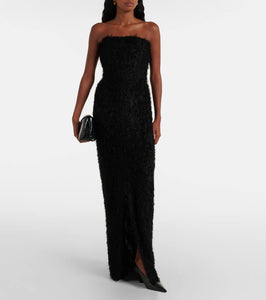 Toteme Strapless fil coup√É¬© midi dress