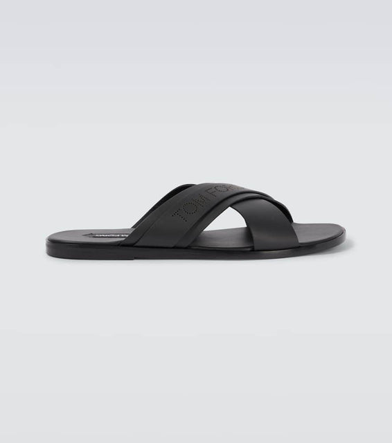 Tom Ford Preston T leather sandals