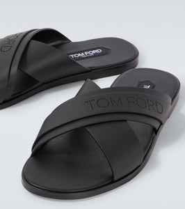 Tom Ford Preston T leather sandals