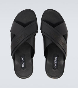 Tom Ford Preston T leather sandals