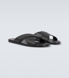 Tom Ford Preston T leather sandals