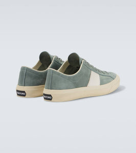 Tom Ford Cambridge leather-trimmed suede sneakers
