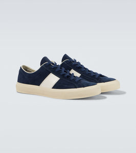 Tom Ford Cambridge leather-trimmed suede sneakers