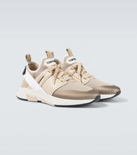 Tom Ford Jago leather-trimmed sneakers