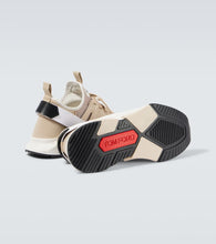Tom Ford Jago leather-trimmed sneakers