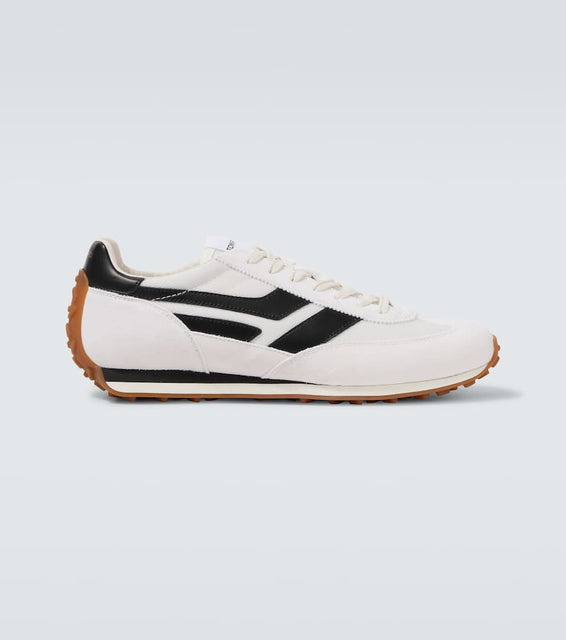 Tom Ford Mick suede-trimmed sneakers