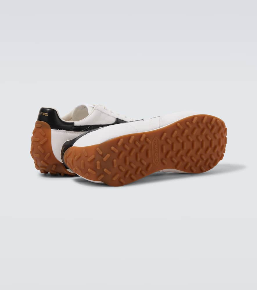 Tom Ford Mick suede-trimmed sneakers