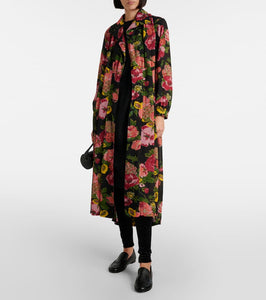 Junya Watanabe Georgette and jersey midi dress
