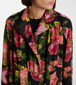 Junya Watanabe Georgette and jersey midi dress