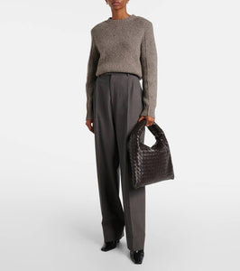 Bottega Veneta Hop Intrecciato leather shoulder bag
