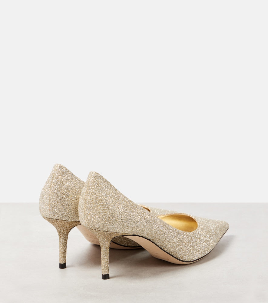 Jimmy Choo Love 65 glitter pumps