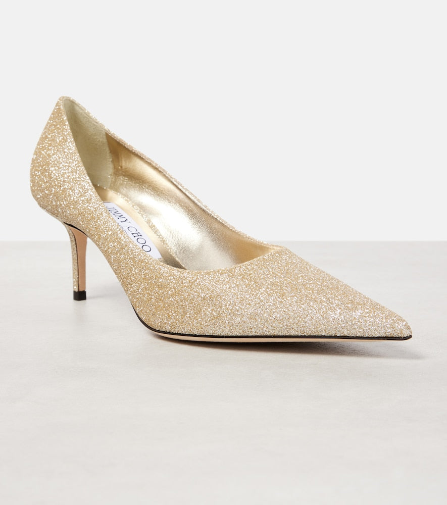 Jimmy Choo Love 65 glitter pumps
