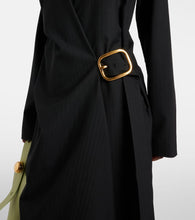 Loewe Wrap wool midi dress