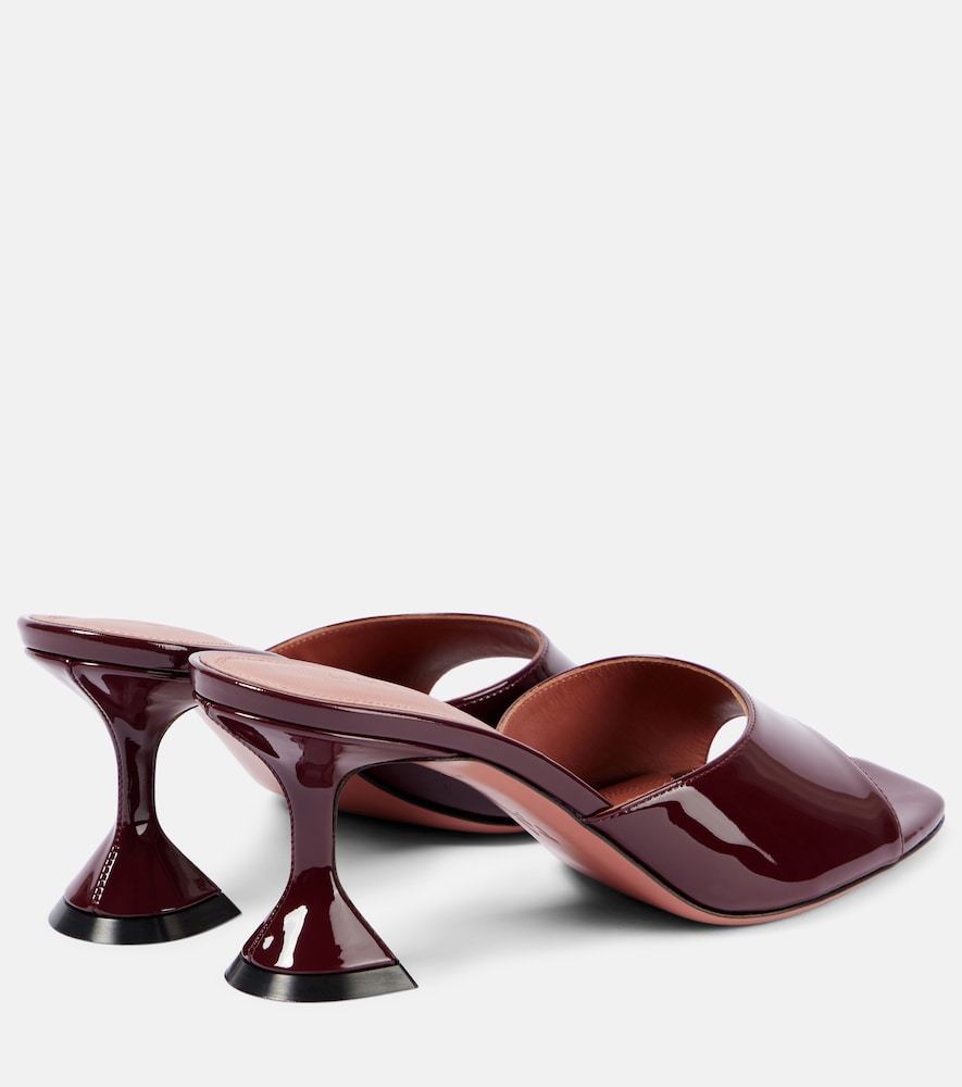 Amina Muaddi Lupita 70 patent leather mules