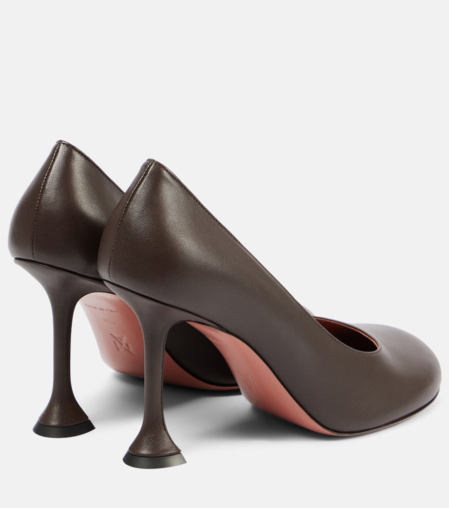 Amina Muaddi Iris 95 leather pumps