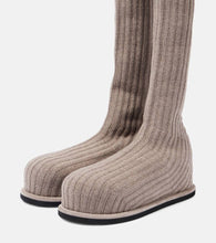 Amina Muaddi Veneda 15 knee-high sock boots