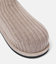 Amina Muaddi Veneda 15 knee-high sock boots