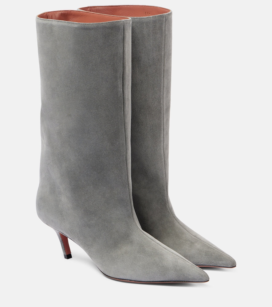 Amina Muaddi Fiona 60 suede boots - Amina Muaddi Fiona 60 绒面革靴子
