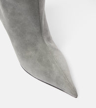 Amina Muaddi Fiona 60 suede boots