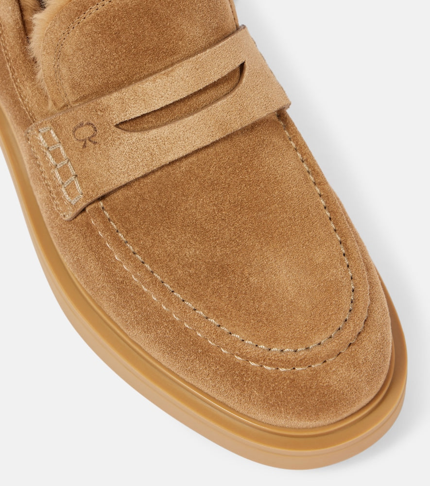 Gianvito Rossi Harris suede penny loafers