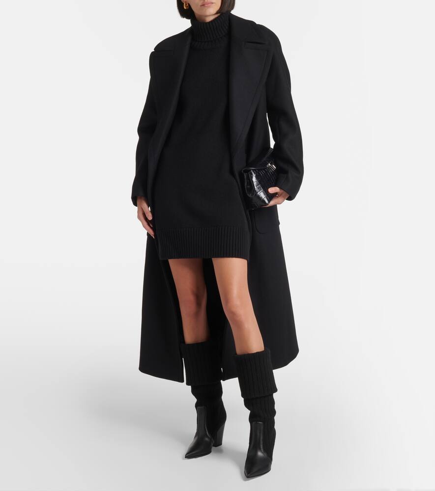 Gianvito Rossi Leather-trimmed knee-high boots