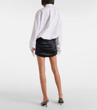 The Attico Poplin and satin minidress