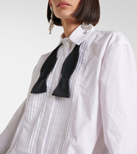 The Attico Poplin and satin minidress
