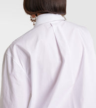The Attico Poplin and satin minidress