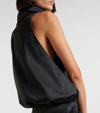 The Attico Satin midi dress