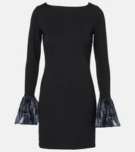 Staud Hawthorne organza-trimmed minidress