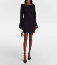Staud Hawthorne organza-trimmed minidress