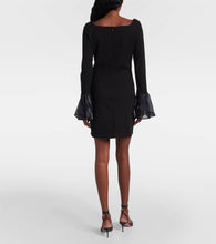 Staud Hawthorne organza-trimmed minidress