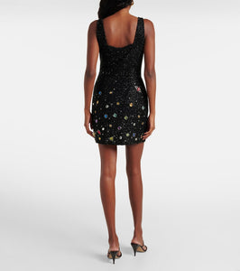 Staud Le Sable rhinestone-embellished minidress