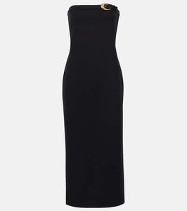 Staud Beekman strapless midi dress