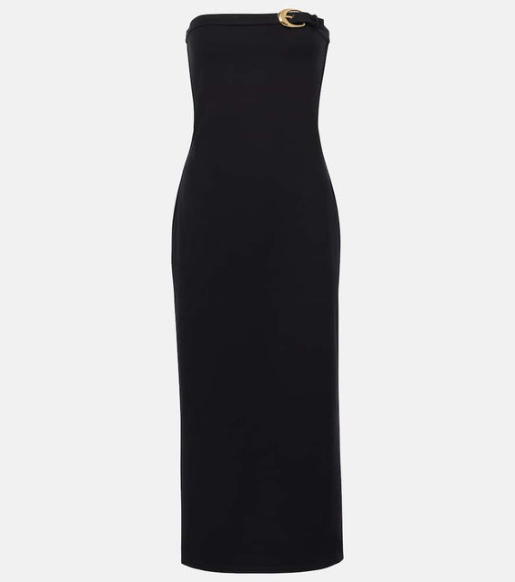 Staud Beekman strapless midi dress