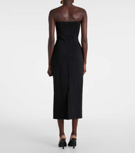 Staud Beekman strapless midi dress