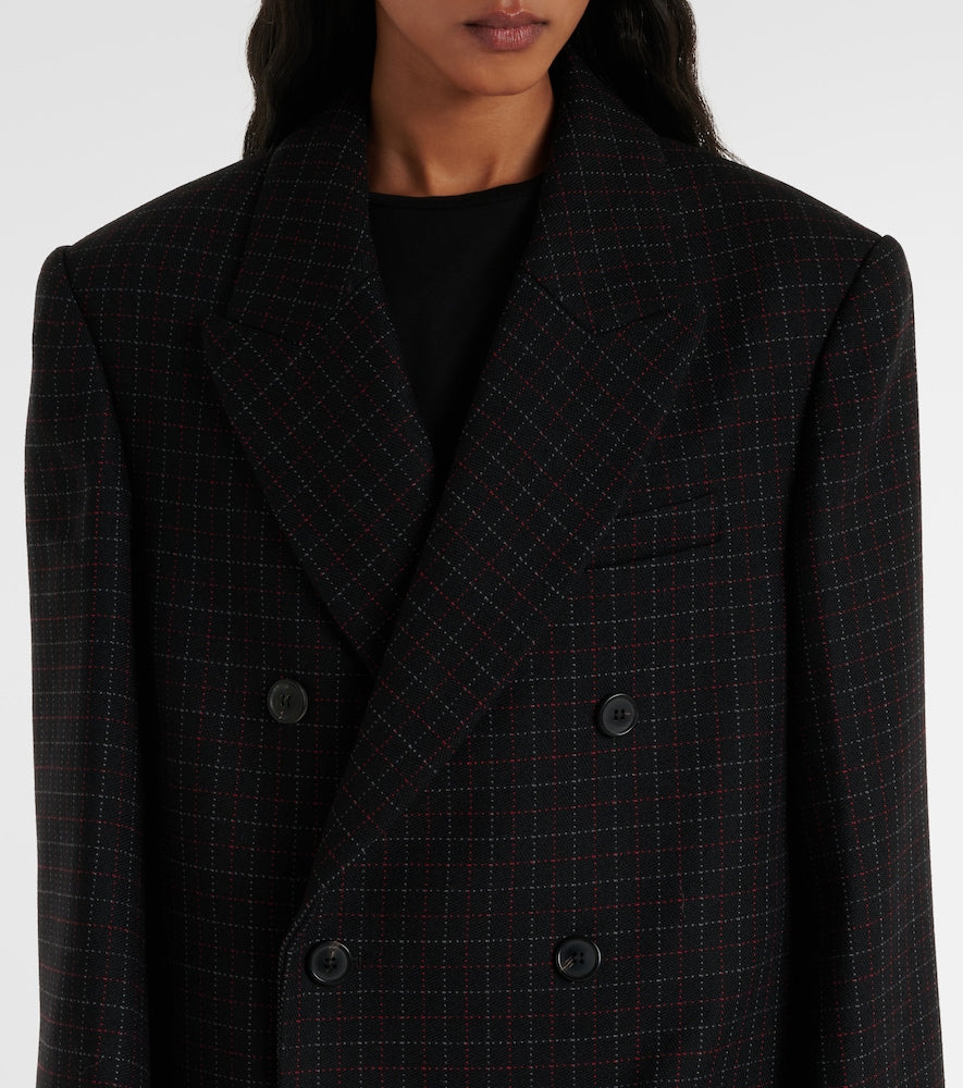 Wardrobe.NYC Oversized checked virgin wool coat