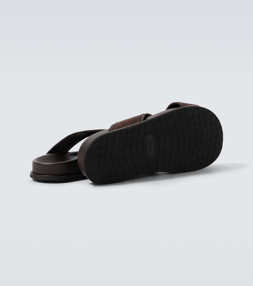 Brioni Suede slides