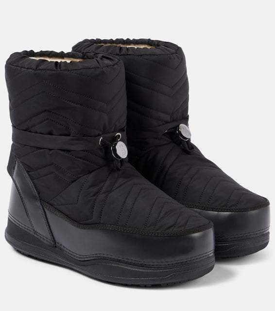 Bogner La Plagne faux leather snow boots