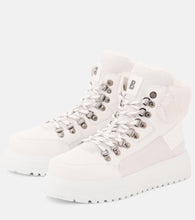 Bogner Shearling-trimmed leather boots
