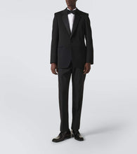 Saint Laurent Wool grain de poudre tuxedo jacket