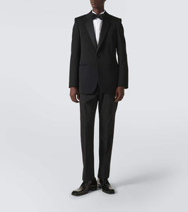 Saint Laurent Wool grain de poudre tuxedo jacket