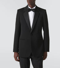 Saint Laurent Wool grain de poudre tuxedo jacket