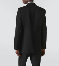 Saint Laurent Wool grain de poudre tuxedo jacket