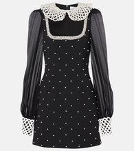 Rebecca Vallance Alivia embellished cr√É¬™pe minidress