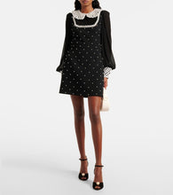 Rebecca Vallance Alivia embellished cr√É¬™pe minidress
