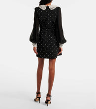 Rebecca Vallance Alivia embellished cr√É¬™pe minidress