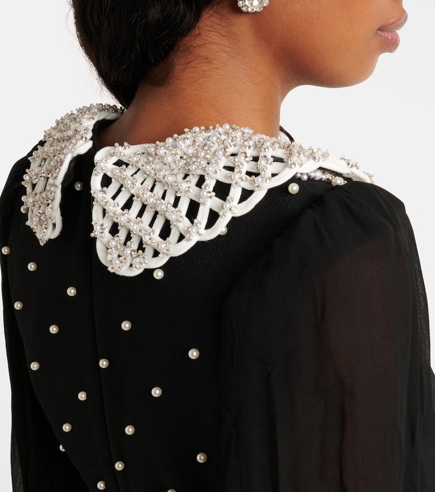 Rebecca Vallance Alivia embellished cr√É¬™pe minidress